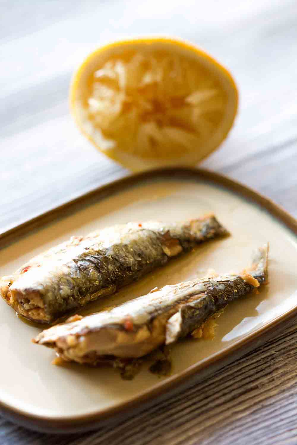 Plat de sardines, riche en bons acides gras